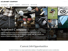 Tablet Screenshot of employment.acushnetgolf.com